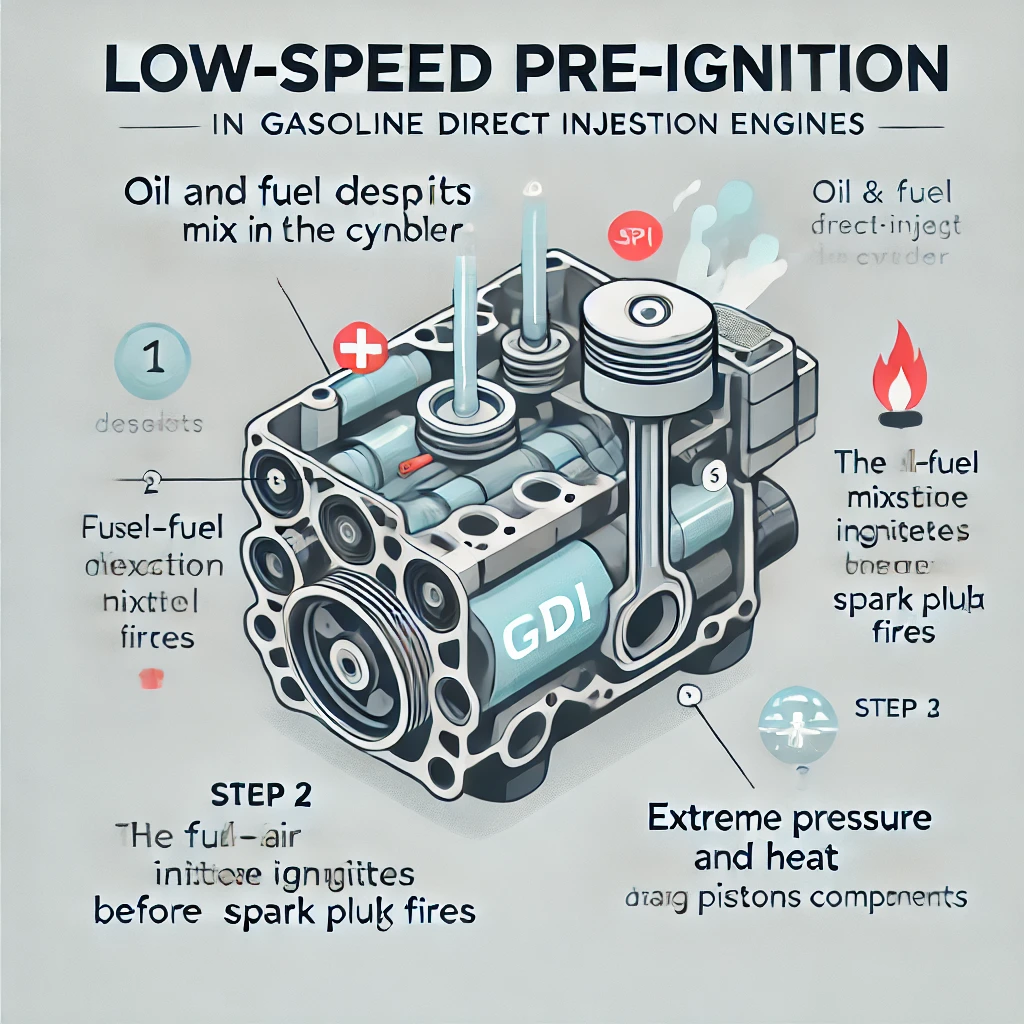 Diagram explaining LSPI in GDI engines